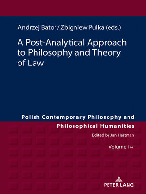cover image of A Post-Analytical Approach to Philosophy and Theory of Law